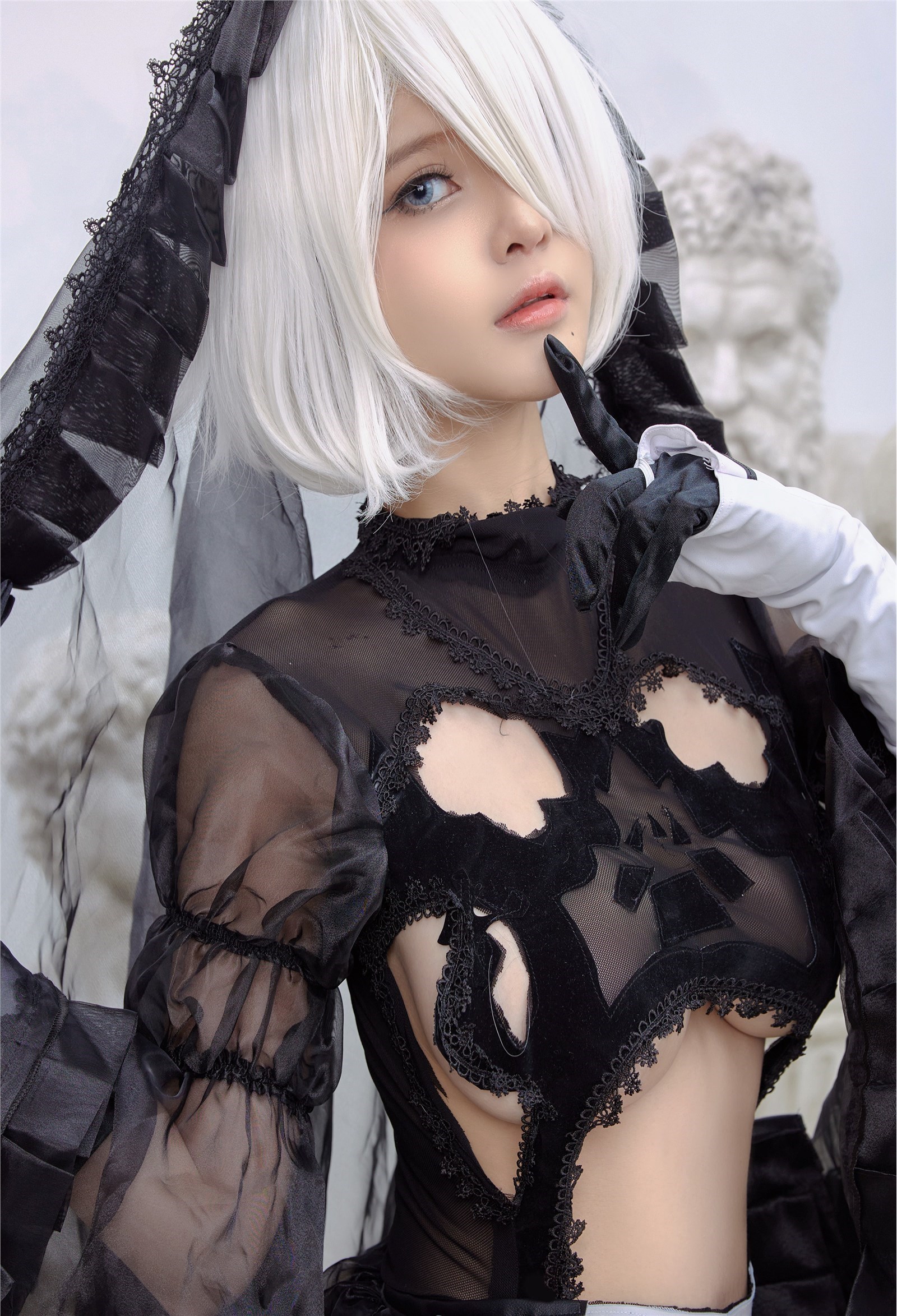 Foreign Coser Azami Azami - 2b Black Costume cos(13)